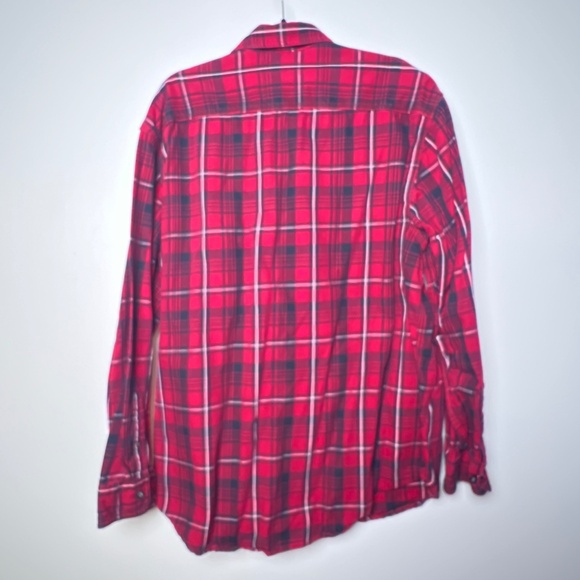 2 G. H. Bass & Co Red Plaid Lumberjack Button Down Long Sleeve Shirt Men’s XXL - Picture 9 of 10